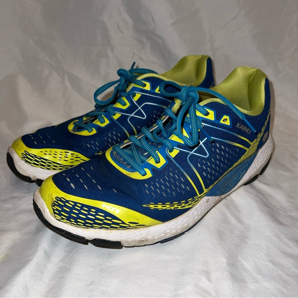 Karhu Blue and Yellow Running Shoes 9.5